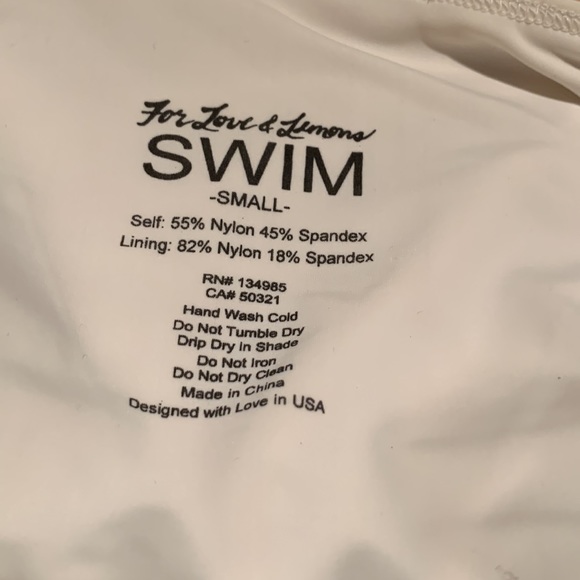 FOR LOVE & LEMONS ZIPPER FRONT SOFT PINK CHECK ONE PIECE SWIMSUIT SIZE SMALL - Picture 14 of 15